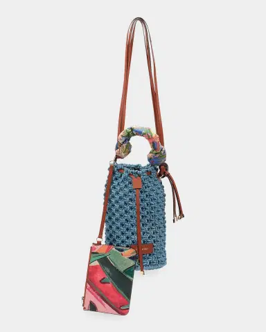 Farm Rio Cotton Macrame Shoulder Bag | Thumbnail 4