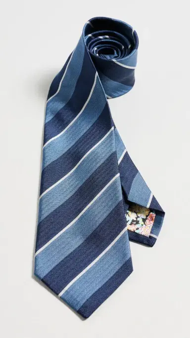 Paul Smith Block Stripe Tie | Thumbnail 2 Paul Smith Block Stripe Tie | Thumbnail 2
