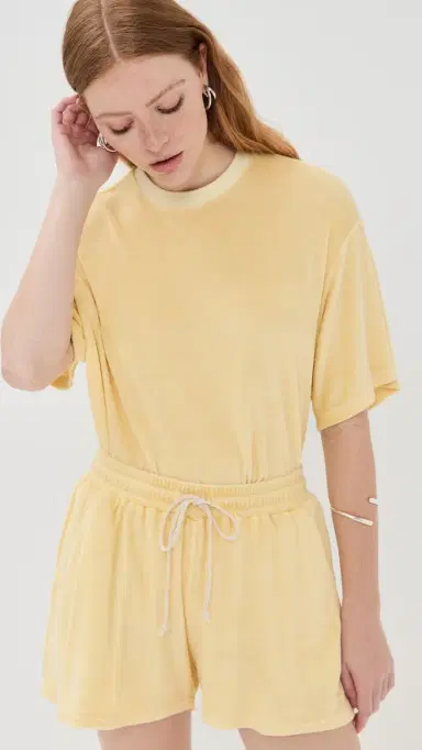 LE BOP Farrah Terry Tee Butter Yellow M | Thumbnail 2