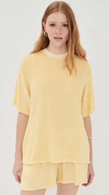 LE BOP Farrah Terry Tee Butter Yellow M | Thumbnail 3