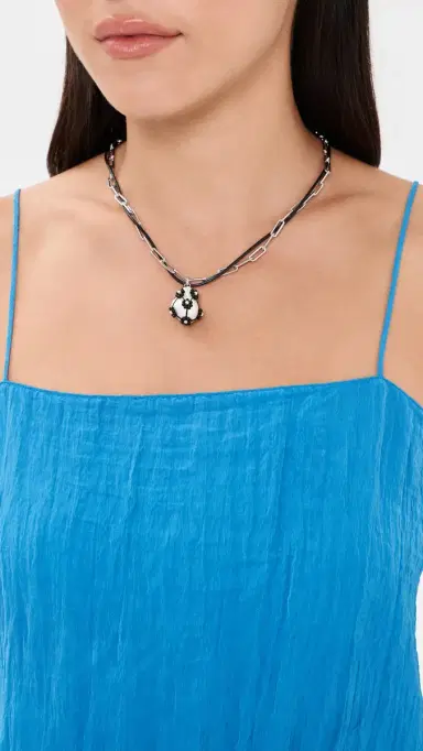 Tory Burch Double Strand Pearl Pendant Necklace | Thumbnail 3