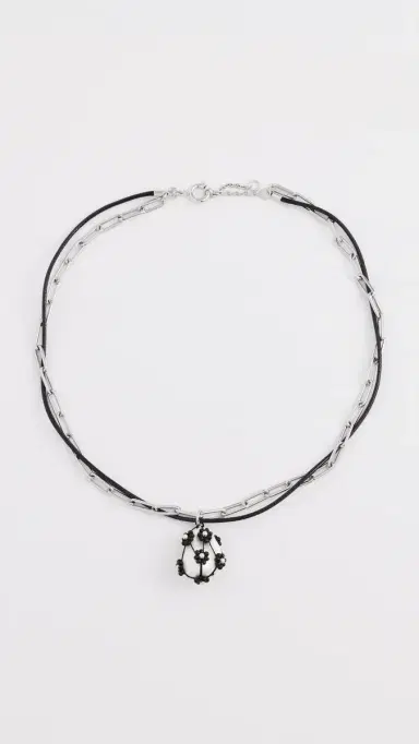 Tory Burch Double Strand Pearl Pendant Necklace | Thumbnail 4