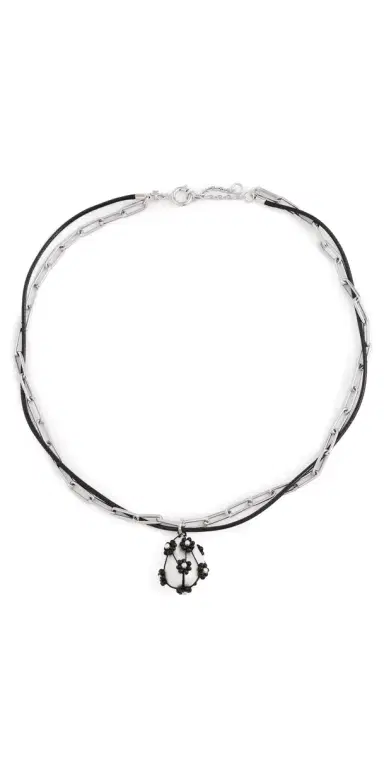 Tory Burch Double Strand Pearl Pendant Necklace | Thumbnail 1