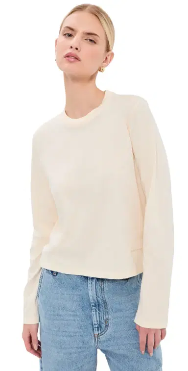 Kallmeyer Wynn Long Sleeve T-Shirt Vanilla | Thumbnail 1