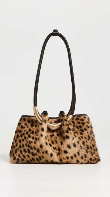 Cult Gaia Asa Shoulder Bag Cheetah One Size | Thumbnail 2