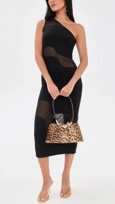 Cult Gaia Asa Shoulder Bag Cheetah One Size | Thumbnail 3