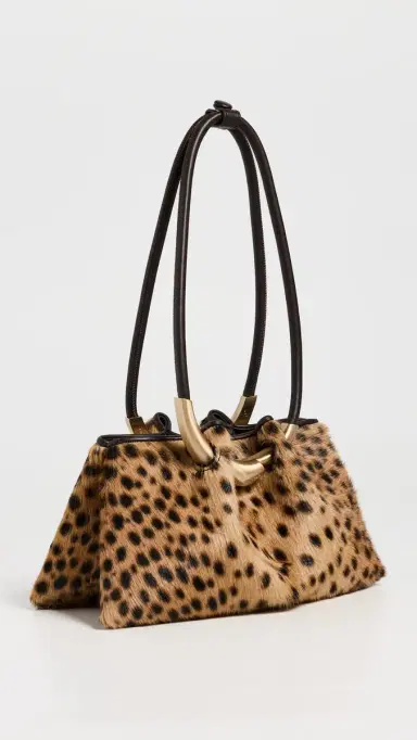 Cult Gaia Asa Shoulder Bag Cheetah One Size | Thumbnail 4