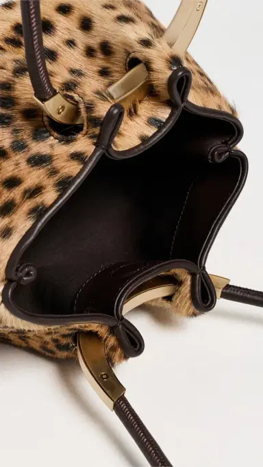Cult Gaia Asa Shoulder Bag Cheetah One Size | Thumbnail 6