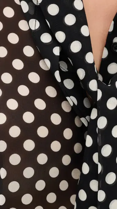 Frame The Polka Dot Nouvelle Blouse Black multi L | Thumbnail 6 Frame The Polka Dot Nouvelle Blouse Black multi L | Thumbnail 6