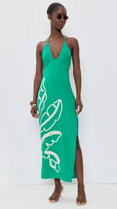 SEVEN WONDERS Brontie Halter Midi Dress | Thumbnail 5 SEVEN WONDERS Brontie Halter Midi Dress | Thumbnail 5