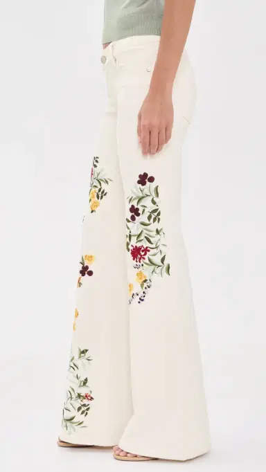 Alice + Olivia Emryn Embroidered Jeans | Thumbnail 4 Alice + Olivia Emryn Embroidered Jeans | Thumbnail 4