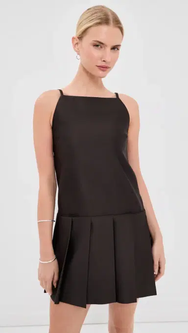 Acne Studios Silk Sleeveless Mini Dress Dark Chocolate Brown 34 | Thumbnail 2