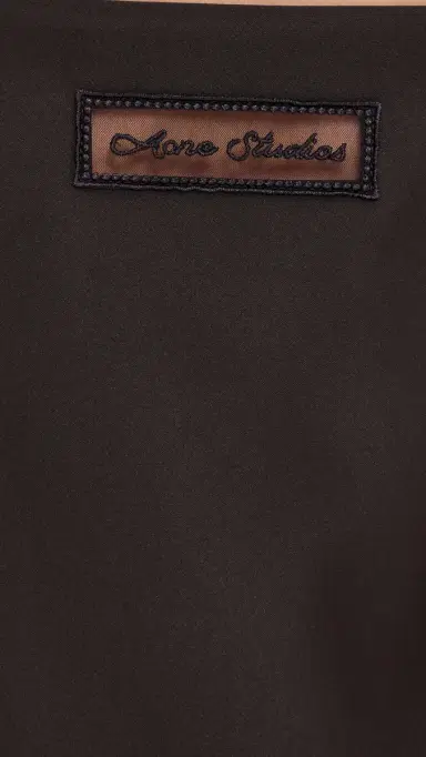 Acne Studios Silk Sleeveless Mini Dress Dark Chocolate Brown 34 | Thumbnail 6