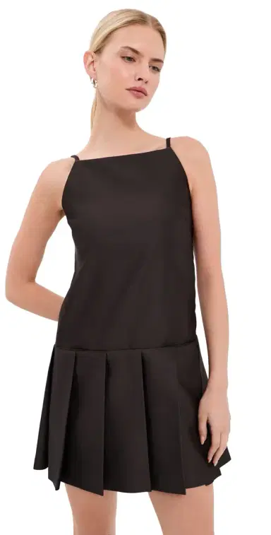 Acne Studios Silk Sleeveless Mini Dress Dark Chocolate Brown 34 | Thumbnail 1