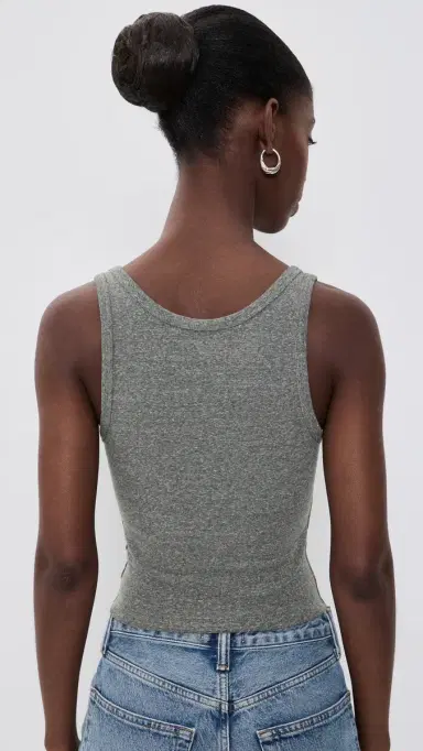 perfectwhitetee Blondie Rib Bra Friendly Tank Dark | Thumbnail 3 perfectwhitetee Blondie Rib Bra Friendly Tank Dark | Thumbnail 3