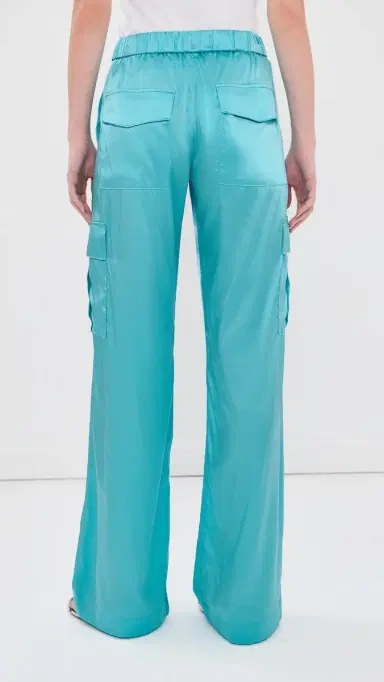 Sprwmn Cargo Silk Pants Baby Blue S | Thumbnail 3