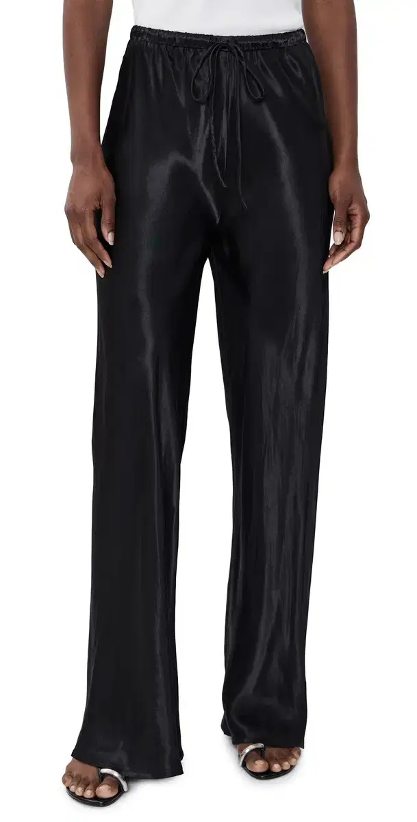 VRG GRL Rae atin Pants Black