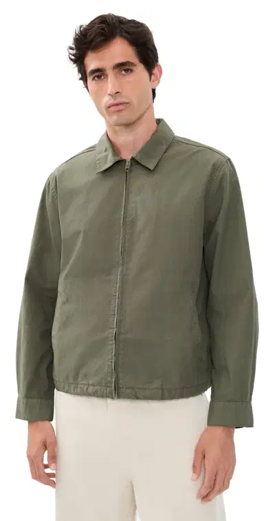 Madewell Transitional Cotton Zip Jacket Capers L | Thumbnail 1 Madewell Transitional Cotton Zip Jacket Capers L | Thumbnail 1