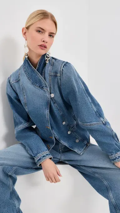 Isabel Marant Dolie Jacket Light Blue | Thumbnail 2 Isabel Marant Dolie Jacket Light Blue | Thumbnail 2