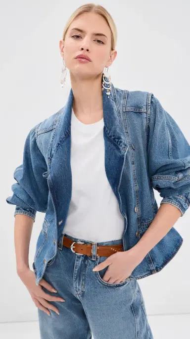 Isabel Marant Dolie Jacket Light Blue | Thumbnail 3 Isabel Marant Dolie Jacket Light Blue | Thumbnail 3