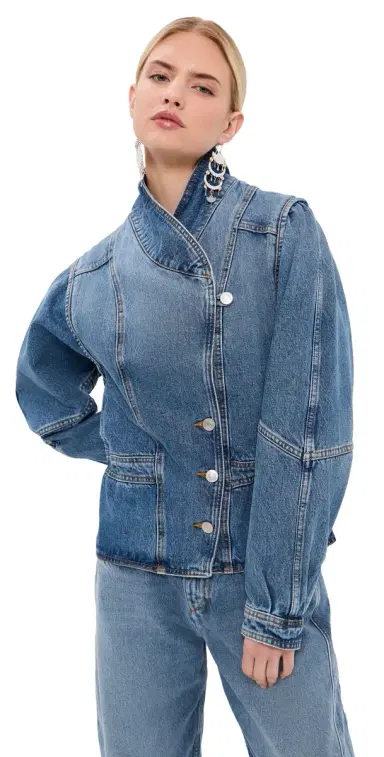 Isabel Marant Dolie Jacket Light Blue | Thumbnail 1 Isabel Marant Dolie Jacket Light Blue | Thumbnail 1