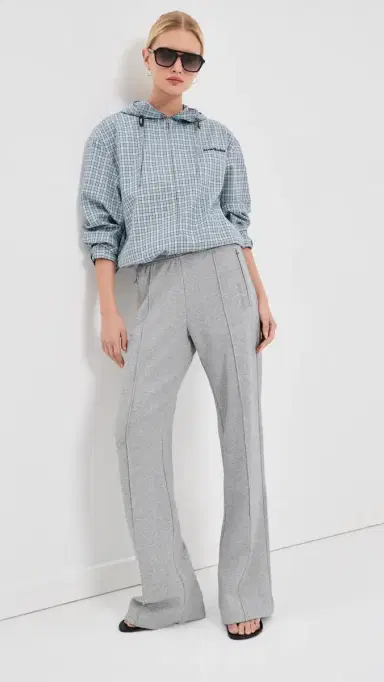 Acne Studios Jersey Trousers Grey Melange L | Thumbnail 5