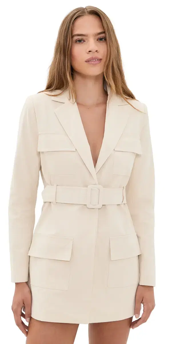 Lioness Steinway Mini Dress Beige
