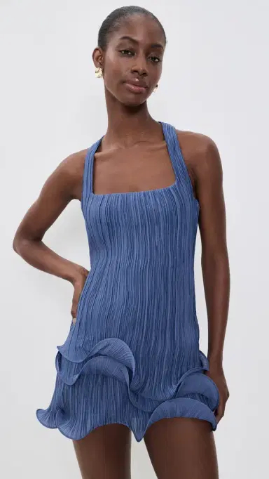 Cult Gaia Marsa Sculpted Mini Dress Tide 8 | Thumbnail 2