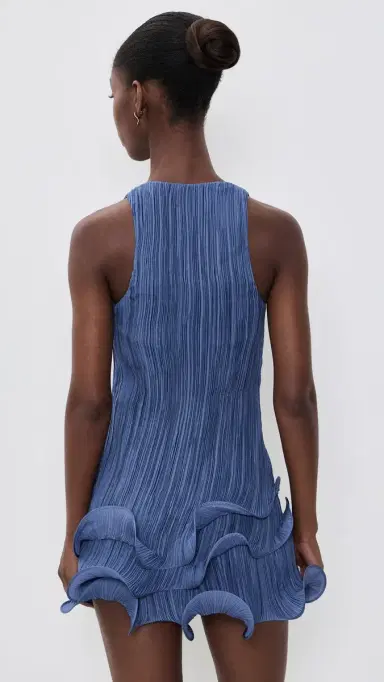 Cult Gaia Marsa Sculpted Mini Dress Tide 8 | Thumbnail 3