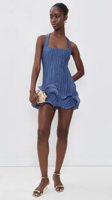 Cult Gaia Marsa Sculpted Mini Dress Tide 8 | Thumbnail 5