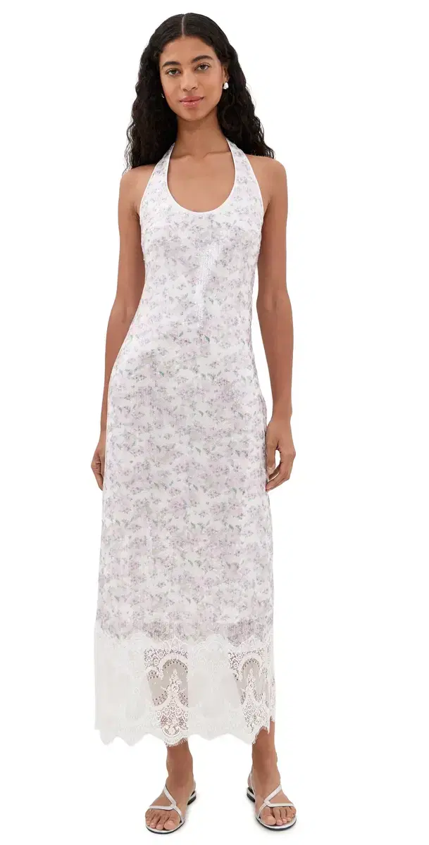 MAUDE CLUB Apollo Maxi Dress ilac Bellflower Sequins