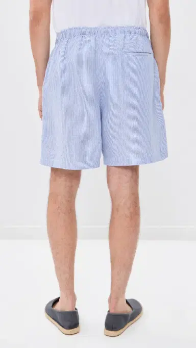 Polo Ralph Lauren Original Label Prepster Linen Shorts Cabana Blue White L | Thumbnail 3 Polo Ralph Lauren Original Label Prepster Linen Shorts Cabana Blue White L | Thumbnail 3