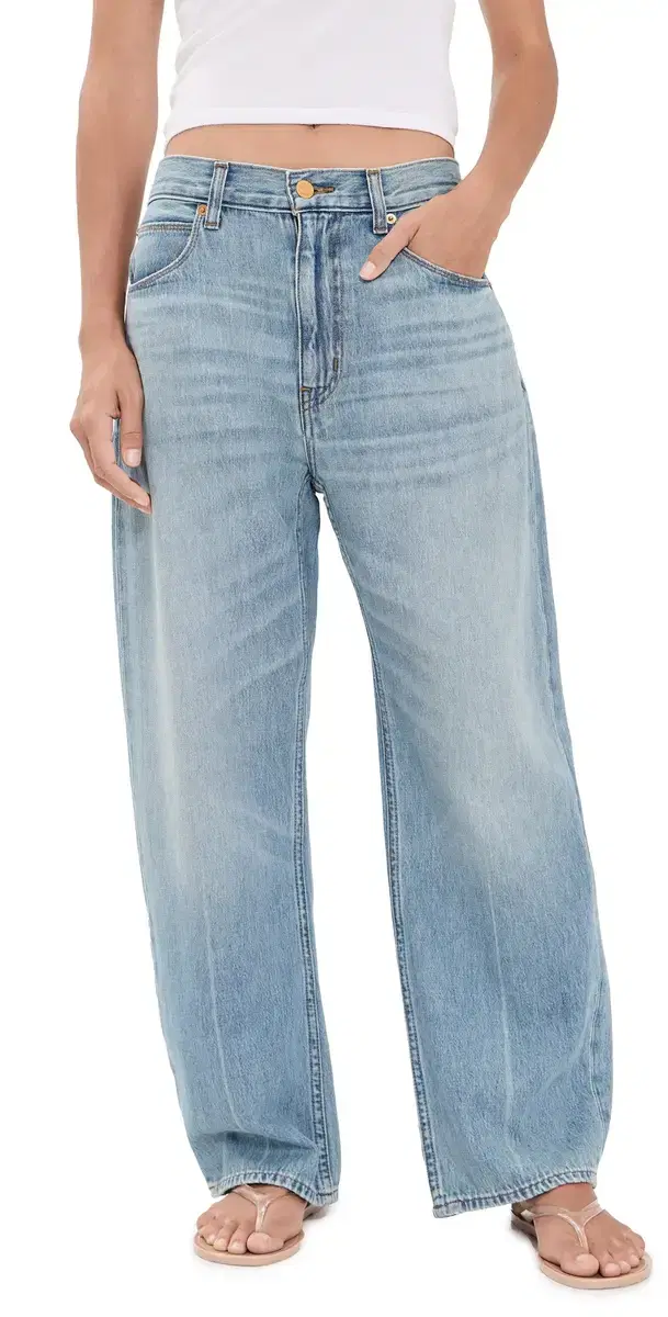 The Crop Loose Jeans Deep Blue