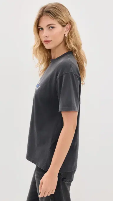 Anine Bing Cade Leopard Tee Washed Black | Thumbnail 4 Anine Bing Cade Leopard Tee Washed Black | Thumbnail 4