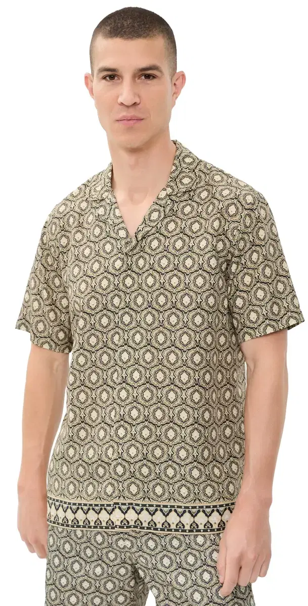 Orlebar Brown Maitan Passetto hirt Bayleaf Green