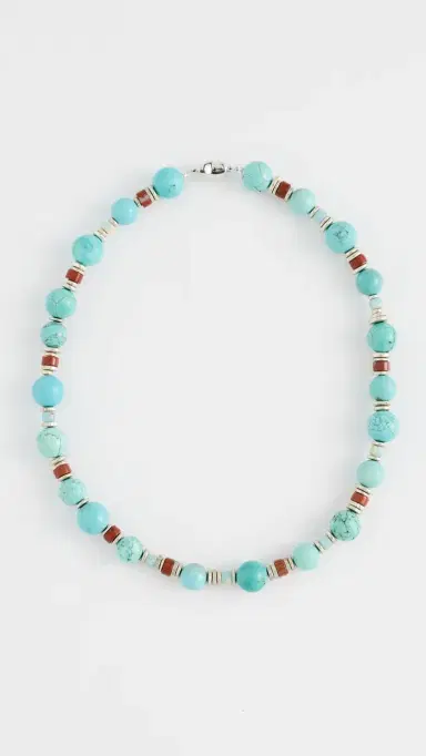 Shashi Dallas Necklace Turquoise One Size | Thumbnail 2