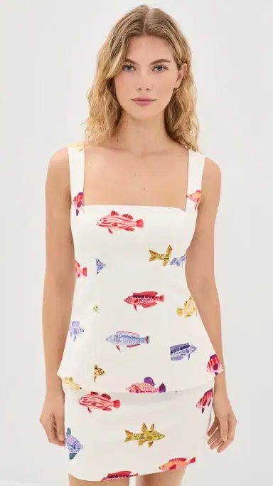 Hill House Home The Emma Top Rainbow Fish | Thumbnail 2