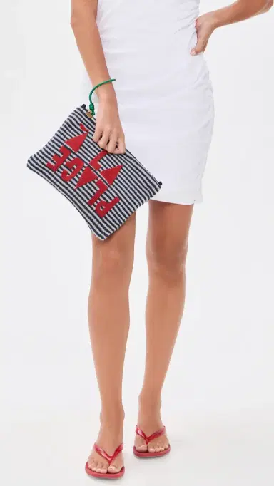 Clare V. Clare V. Terry Cloth Flat Clutch | Thumbnail 3 Clare V. Clare V. Terry Cloth Flat Clutch | Thumbnail 3
