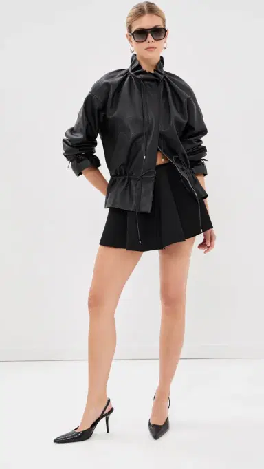 Wardrobe.NYC WARDROBE. NYC Bonded Skater Skirt | Thumbnail 2 Wardrobe.NYC WARDROBE. NYC Bonded Skater Skirt | Thumbnail 2