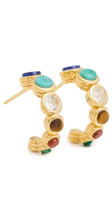 Dévé Theorie des Couleurs Hoop Earrings Gold Vermeil One Size | Thumbnail 1