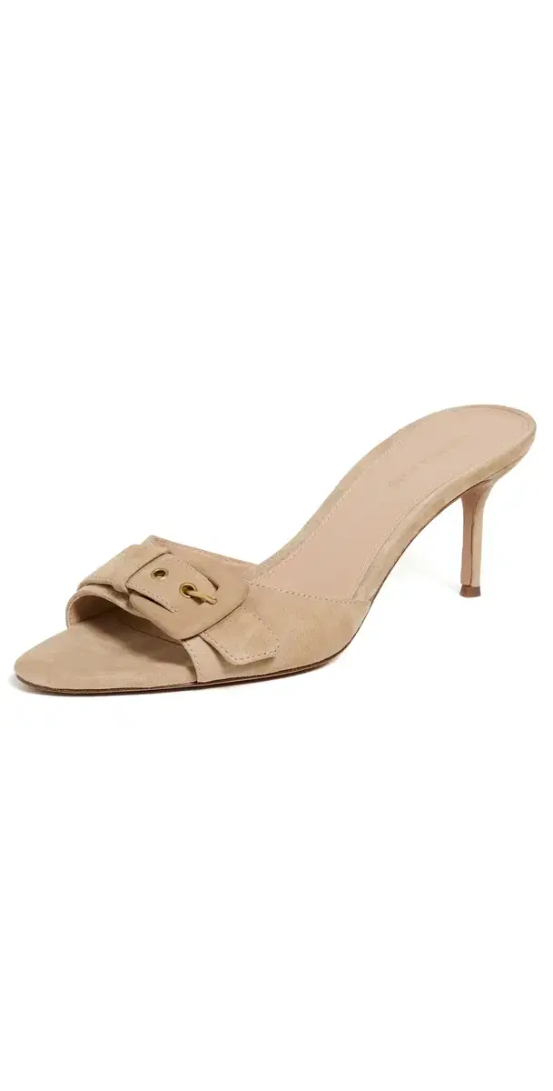 Veronica Beard Tia Buckle Sandals Sand