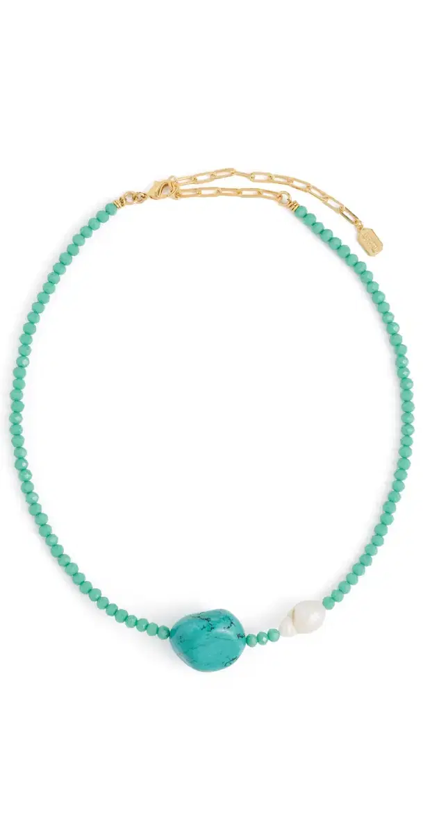 Elizabeth Cole Meiko Necklace Turquoise One Size