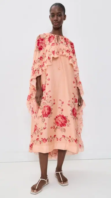 Sea Christina Print Midi Cape Dress | Thumbnail 2