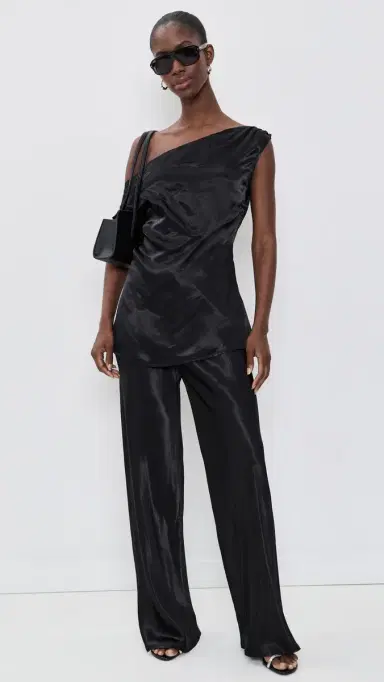 VRG GRL Camille Satin Tunic Top Black | Thumbnail 5 VRG GRL Camille Satin Tunic Top Black | Thumbnail 5