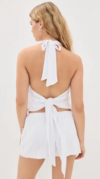 SEVEN WONDERS Mila Tie Back Halter Top | Thumbnail 3
