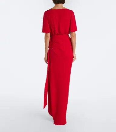 Valentino Draped silk georgette gown | Thumbnail 3 Valentino Draped silk georgette gown | Thumbnail 3