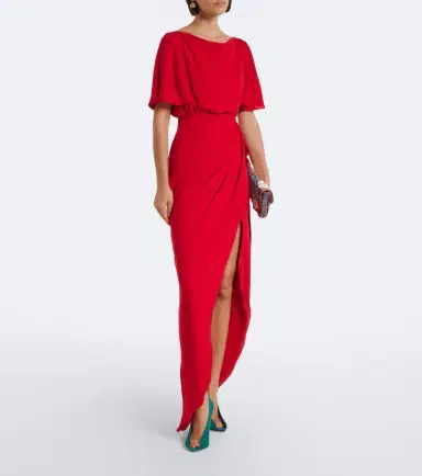 Valentino Draped silk georgette gown | Thumbnail 5 Valentino Draped silk georgette gown | Thumbnail 5