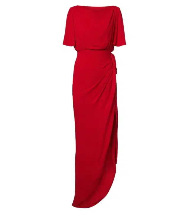 Valentino Draped silk georgette gown