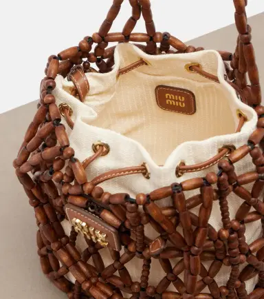 Miu Miu Beaded bucket bag | Thumbnail 2