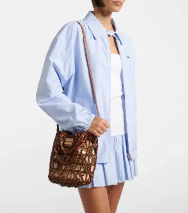 Miu Miu Beaded bucket bag | Thumbnail 5
